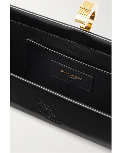 ysl easy patent bag price|daria patent leather clutch.